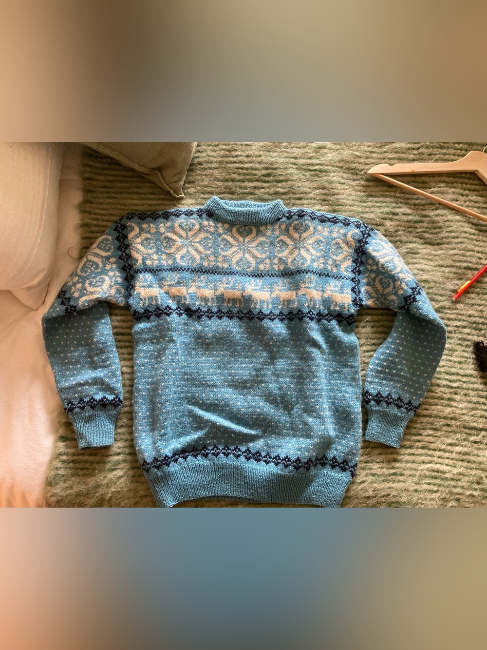 Vintage wool Nordic sweater